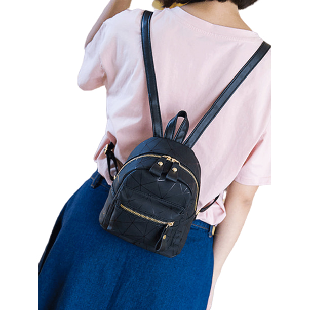 Fashion Shoulder Bag Rucksack PU Leather Women Girls Ladies Backpack Travel Bag Lemon Fruit Like Candy 